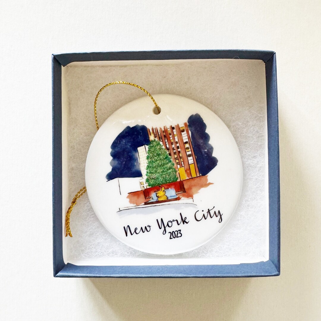 NYC Christmas Ornament, New York Ornament, Christmas Tree Ornament