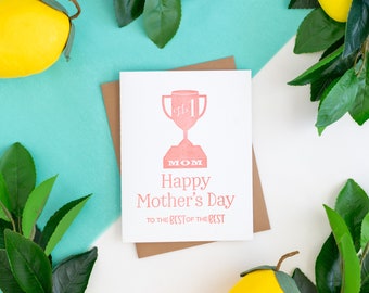 Mothers Day Card, Mother's Day Cards, Gift for Mom, Mom Gift, Mom Card, Letterpress Card, Greeting Cards, Just Because Cards, Stationery