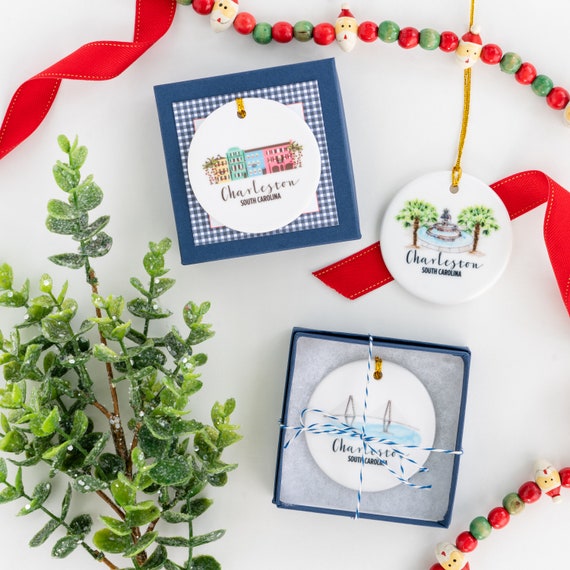 Charleston Ornament Christmas Ornament Engagement Gift | Etsy