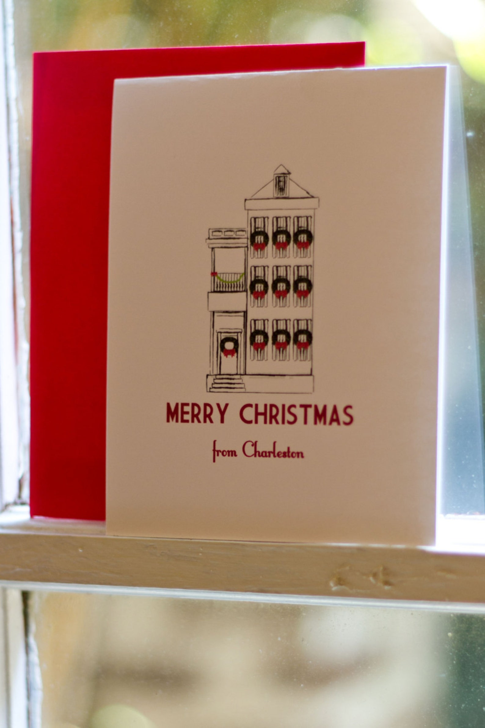 Charleston Christmas Card Charleston Card Charleston Holiday Etsy