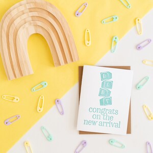 New Baby Card, Baby Cards, Letterpress Baby Card, Gender Neutral Baby Card, New Parent Cards, Baby Shower Card, Baby Shower Gift, Cute Cards