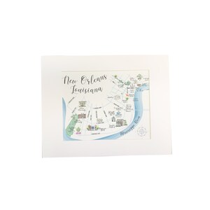 New Orleans Karte Druck, New Orleans Karten, Aquarell Karte, Stadtplan, Louisiana, Wandkunst, Wohnkultur, Umzugsgeschenk, neues Zuhause Geschenke, NOLA Geschenk