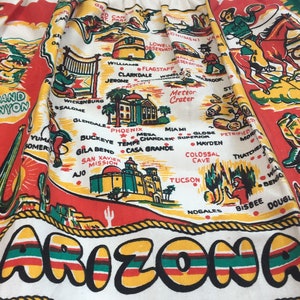 Souvenir Apron Map of Arizona State VINTAGE by Plantdreaming