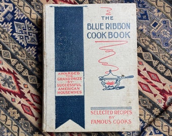 The Blue Ribbon Cook book 1907 Antique by Plantdreaming