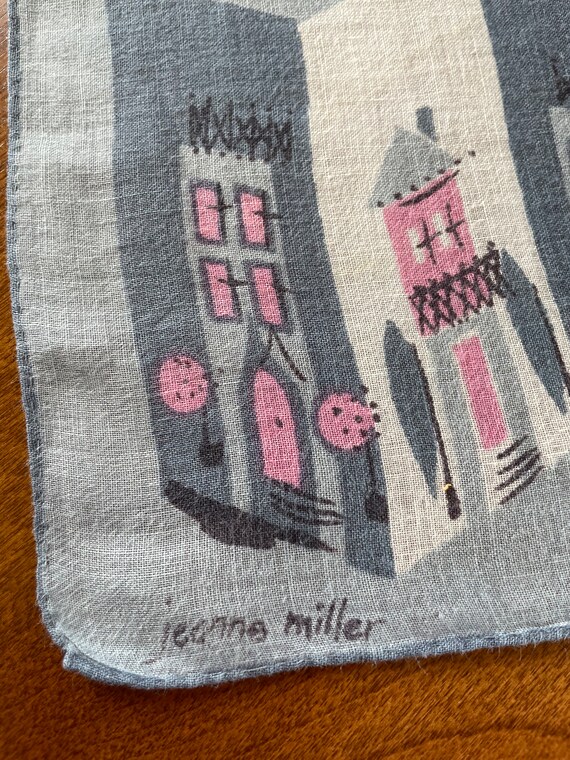 Jeanne Miller Handkerchief Designer Linen Cotton … - image 8