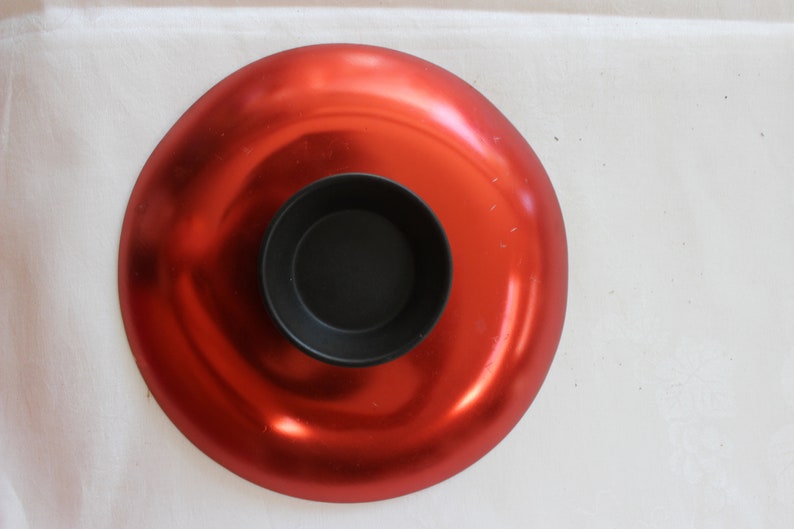 Cathrineholm Lotus Norway Red and White Enamel Dutch Oven 7.5 1960s VINTAGE by Plantdreaming