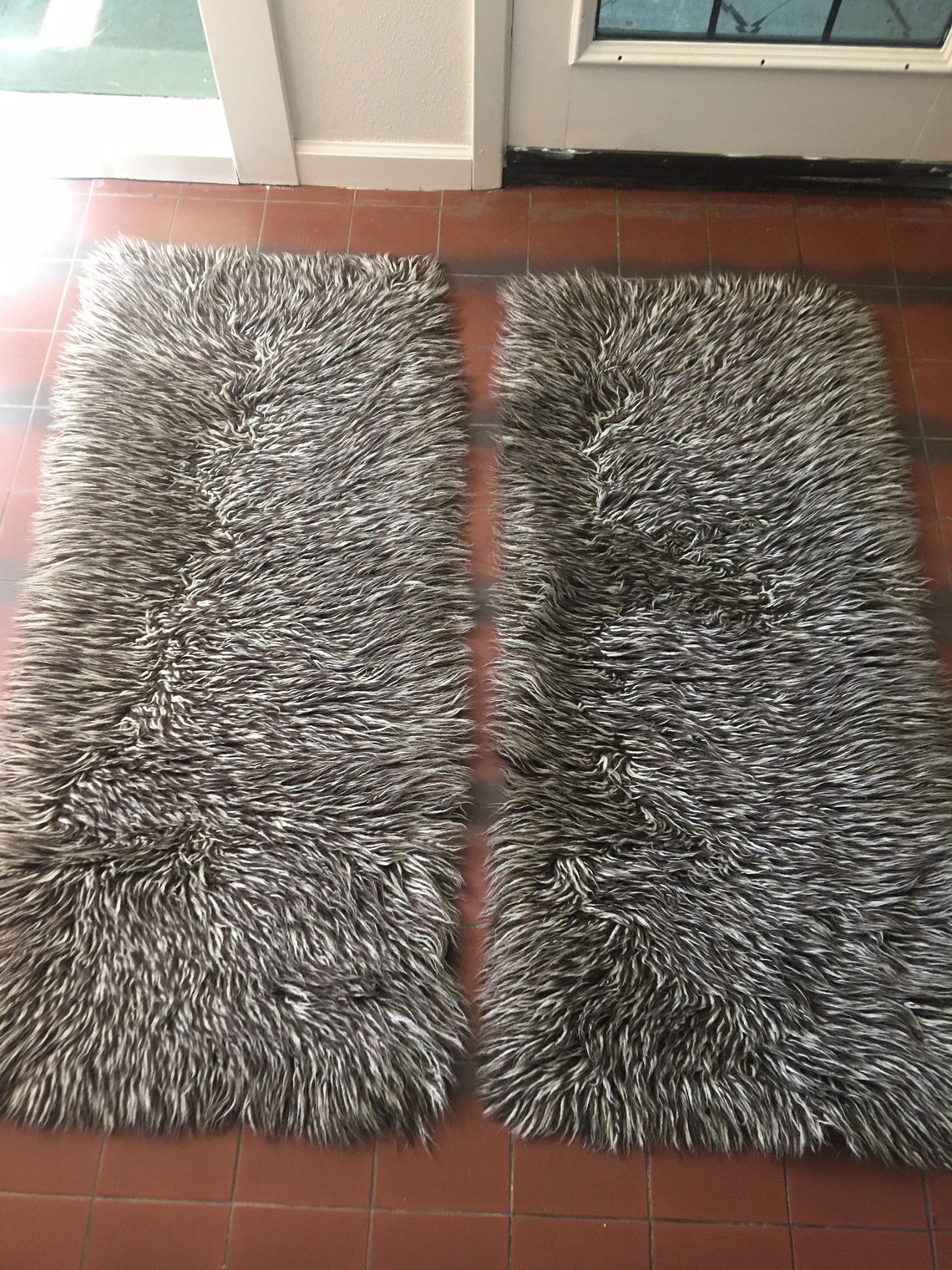 2 Flocati Flokati Wool Shag Rugs Made in Greece VINTAGE by Etsy