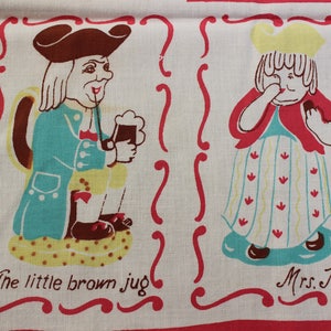 Little Brown Jug Tablecloth Signed Dorothy Morgan Table Topper - Etsy Little Brown Jug Tablecloth Signed Dorothy Morgan Table Topper - Etsy