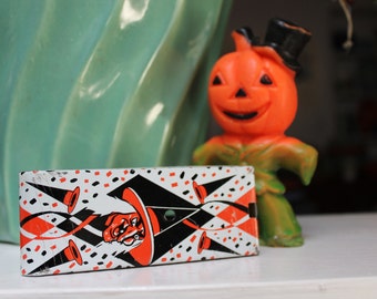 Tin Lithographed Noisemaker Ratchet style Halloween VINTAGE by Plantdreaming