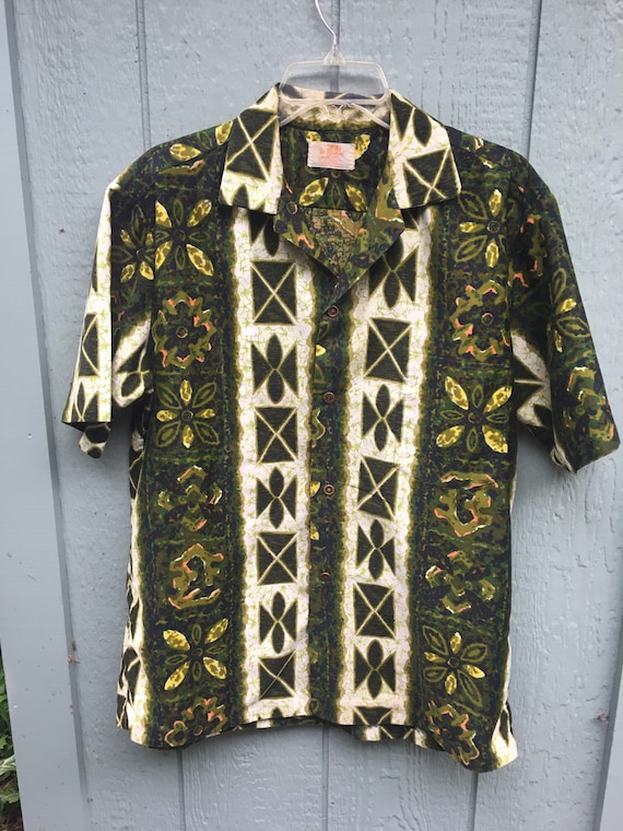 Hawaiian Shirt Ui-Maikai Hawaii Cabana Cotton Shi… - image 2