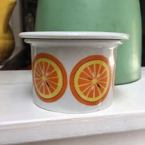 Arabia Finland Pomona Orange Marmalade Jam Pot with Lid Raija Uosikkinen VINTAGE by Plantdreaming
