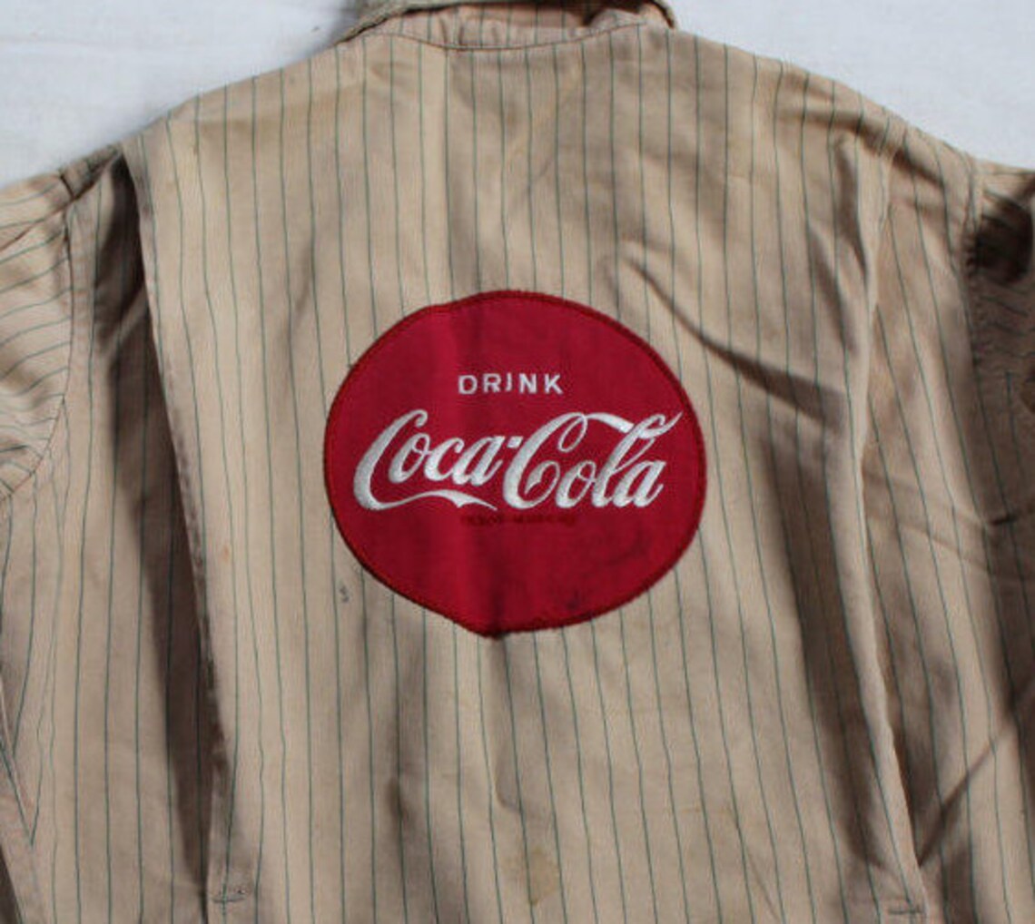 Coca Cola Delivery Jacket Employee Uniform 1950s Unitog size Etsy