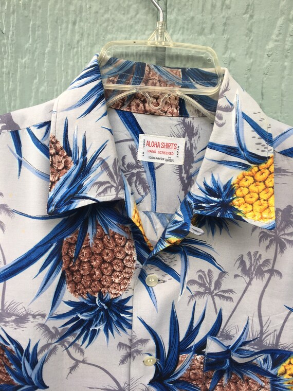 Hawaiian Aloha Shirts Hand Screened Japan Rayon Ha
