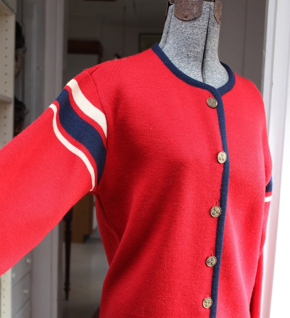 Sweater Cardigan Ski Northwest Mills Seattle Knit… - image 1