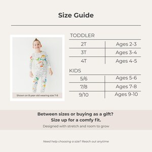 Dinosaur Coloring Pajama Gift Set for Kids - Bamboo 2-piece PJs with Permanent Fabric Markers, Creative Keepsake for Boys & Girls zdjęcie 7