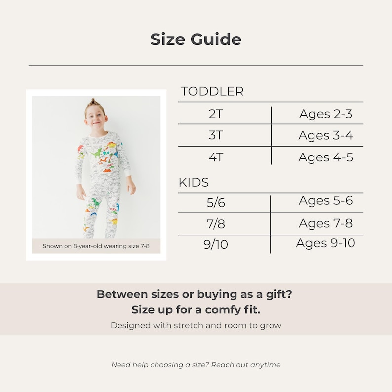 Dinosaur Coloring Pajama Gift Set for Kids - Bamboo 2-piece PJs with Permanent Fabric Markers, Creative Keepsake for Boys & Girls zdjęcie 7