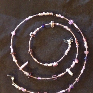 Hand made Multi Color Beaded Eye Glass Lanyard, lanyard for Eye Glasses multi color, Multi color hand made eyeglass lanyard
