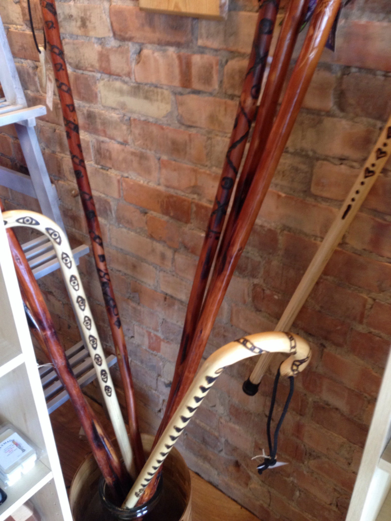 Handmade Natural Walking Staff. Hand Carved Walking Stick. Etsy