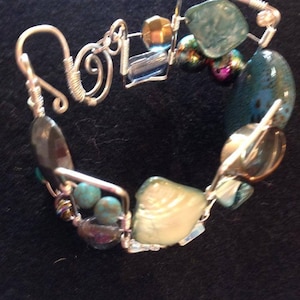 MADE TO ORDER Angled Bangle Bracelet. Makes a statement!