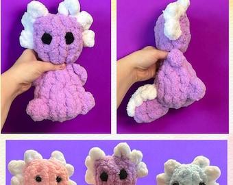 Mini Axolotl pattern. This is a PDF with detailed written instructions and photos. This is not a physical item.