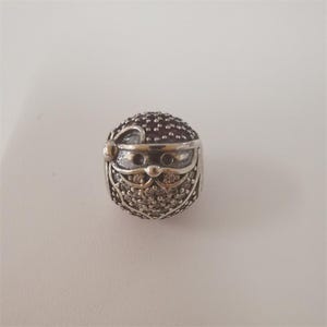 pandora charm sparkling jolly santa claus chrisas silver