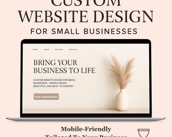 Diseño de sitios web personalizados: servicio de diseño web para pequeñas empresas (WordPress, Shopify, Wix, Square y compatibilidad con dispositivos móviles)