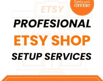 Servicio de configuración de tienda Etsy, diseño y optimización completos de tiendas Etsy, 10 anuncios iniciales incluidos
