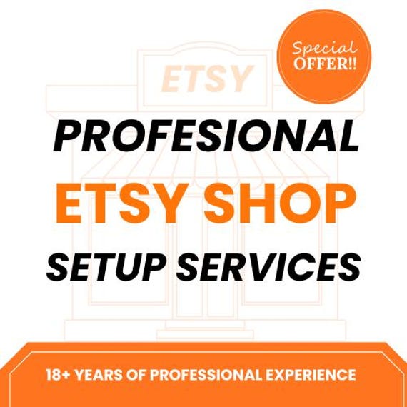 Etsy Shop Setup Service, Complete Etsy Store Design & Optimization, 10 Starter Listings Included