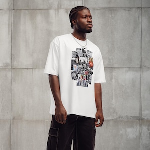 Camiseta extragrande "Poder al Pueblo": Arte de protesta feminista