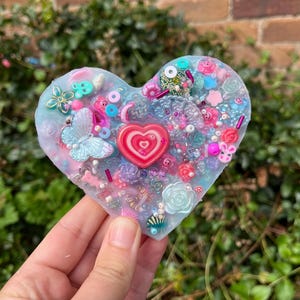 Heart Picky Pad, Turquoise Magenta Sensory Fidget Toy