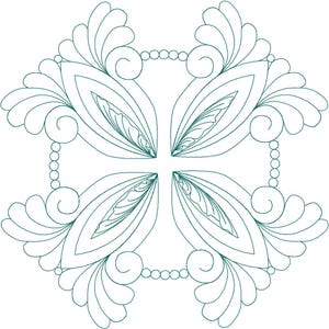 Elegance Block Digital Design for Computerized Longarm Quilting and Laser Engraving, Texture Design, Vector Art, Quilter