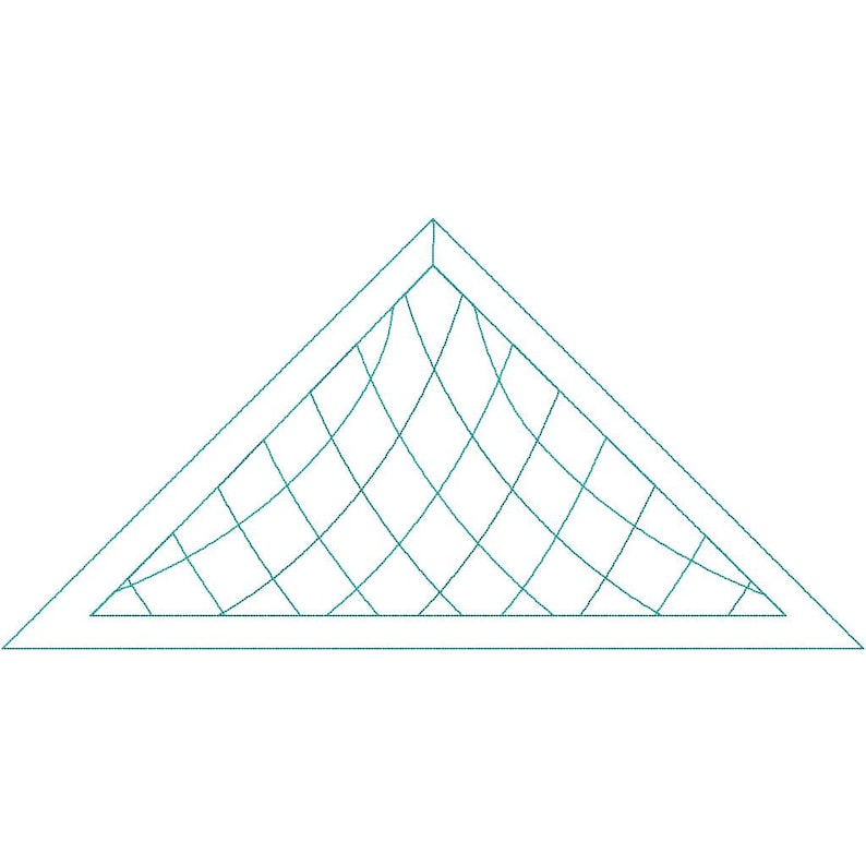 Crosshatch Triangle Block Digital Design for Computerized Longarm ...