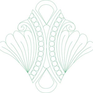 Deco On-Point Block Digital Design for Computerized Longarm Quilting and Laser Engraving, Texture Design, Vector Art, Quilter