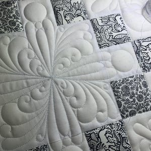 Shannon Irish Chain Quilt Block Digital Design for Computerized Longarm Quilting and Laser Engraving, Texture Design, Vector Art, Quilter