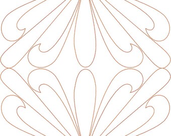 Handshake All-Purpose Quilt Block Digital Design, Computerized Longarm Quilting, Laser Engraving, Texture Design, Vector Art, Pantograph