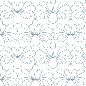 Kinsale Feathered Edge to Edge E2E Digital Design for Computerized Longarm Quilting and Laser Engraving, Texture Design, Vector Art, Quilter