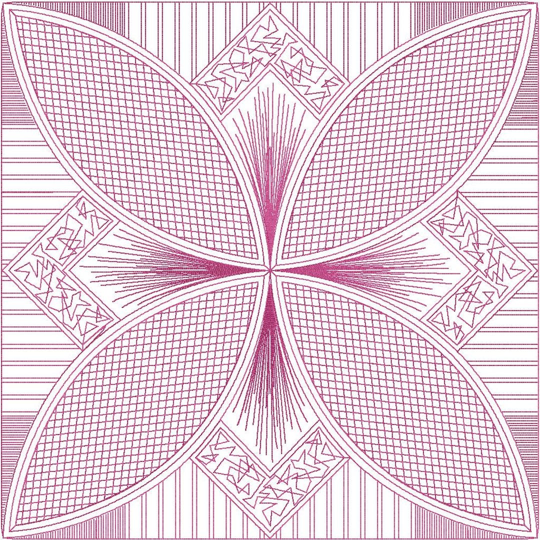 Quilt Line Design Straight Line Quilting Block -mini Wholecloth- Quilting Design by Jen ...
