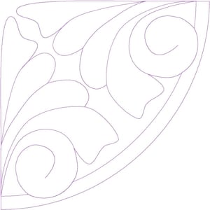 Paramount Convex Curve Block Digital Design for Computerized Longarm Quilting and Laser Engraving, Texture Design, Quilter, E2E