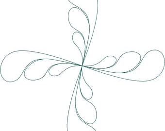 Decaf All-Purpose Quilt Block Digital Design for Computerized Longarm Quilting, Laser Engraving, Texture Design, Vector Art, Quilter