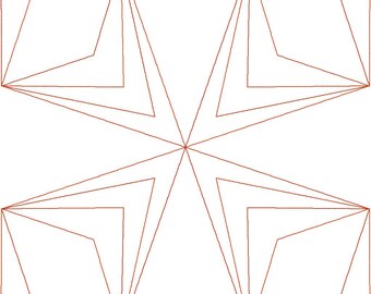Chunky Angles All-Purpose Quilt Block Digital Design for Computerized Longarm Quilting, Laser Engraving, Texture Design, Vector Art, Quilter