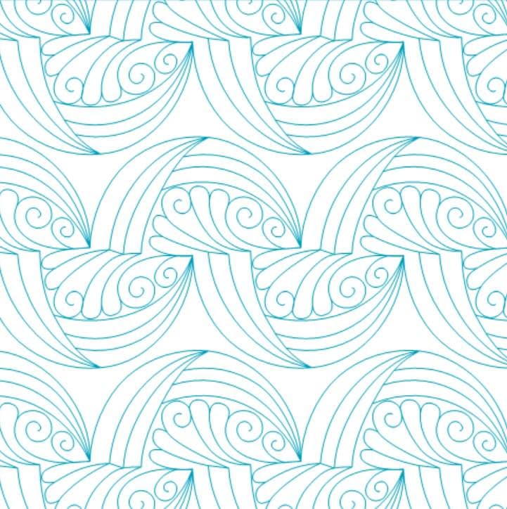 Hump Pattern Texture Under the Hump Edge to Edge Digital Design for Computerized Longarm ...