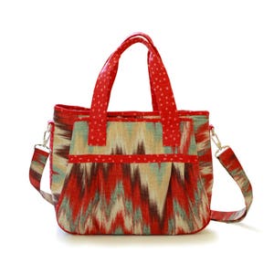 Big zippered tote pattern, big bag pattern, multi pocket bag, diaper bag pattern,   zippered bag pattern, purse pattern, PDF sewing pattern