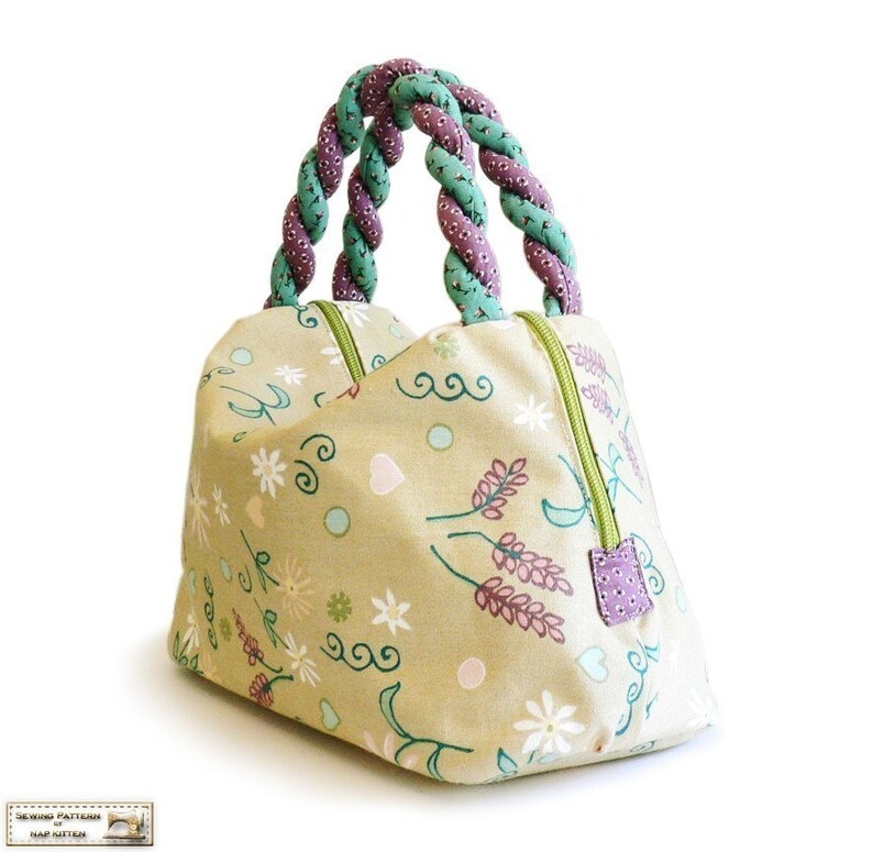 Bag sewing pattern PDF Summer's leaves image 1