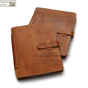 Leather iPad case pattern, Leather bag tutorial, leather pouch pattern PDF file Email delivery Make it Yourself image 5