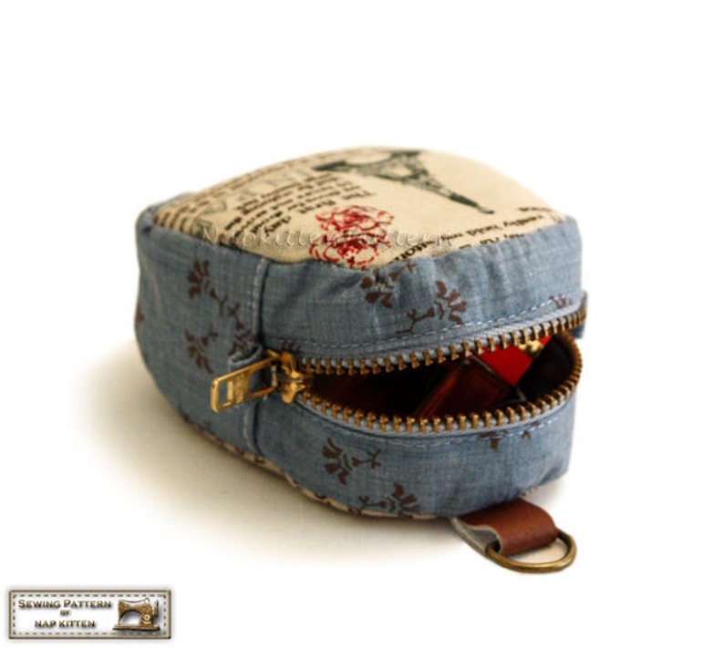 Zippered key pouches sewing pattern two sizes PDF image 3