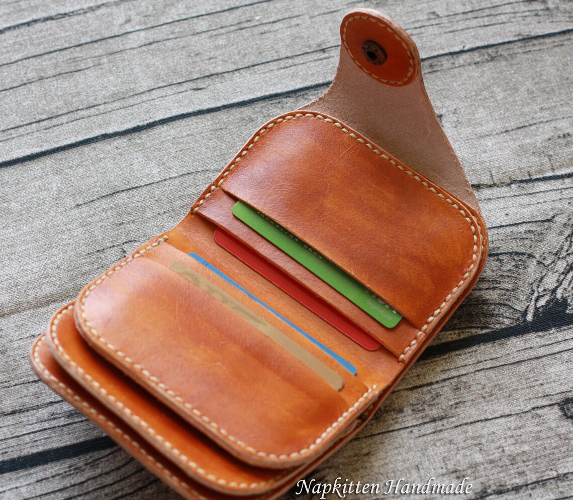 Leather Wallet Pattern Bi Fold Wallet Sewing Pattern Leather Etsy