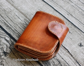 Leather wallet pattern, Bi fold wallet sewing pattern, Leather craft pattern, Coin purse pattern,Leather coin purse,Zippered wallet pattern