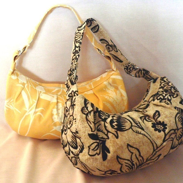 Zippered purse sewing pattern, bag sewing pattern ---PDF