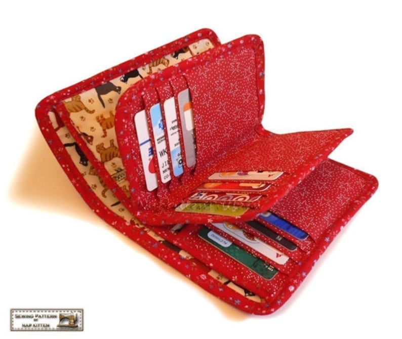 Wallet Sewing Pattern With 27 Pockets PDF Files Etsy