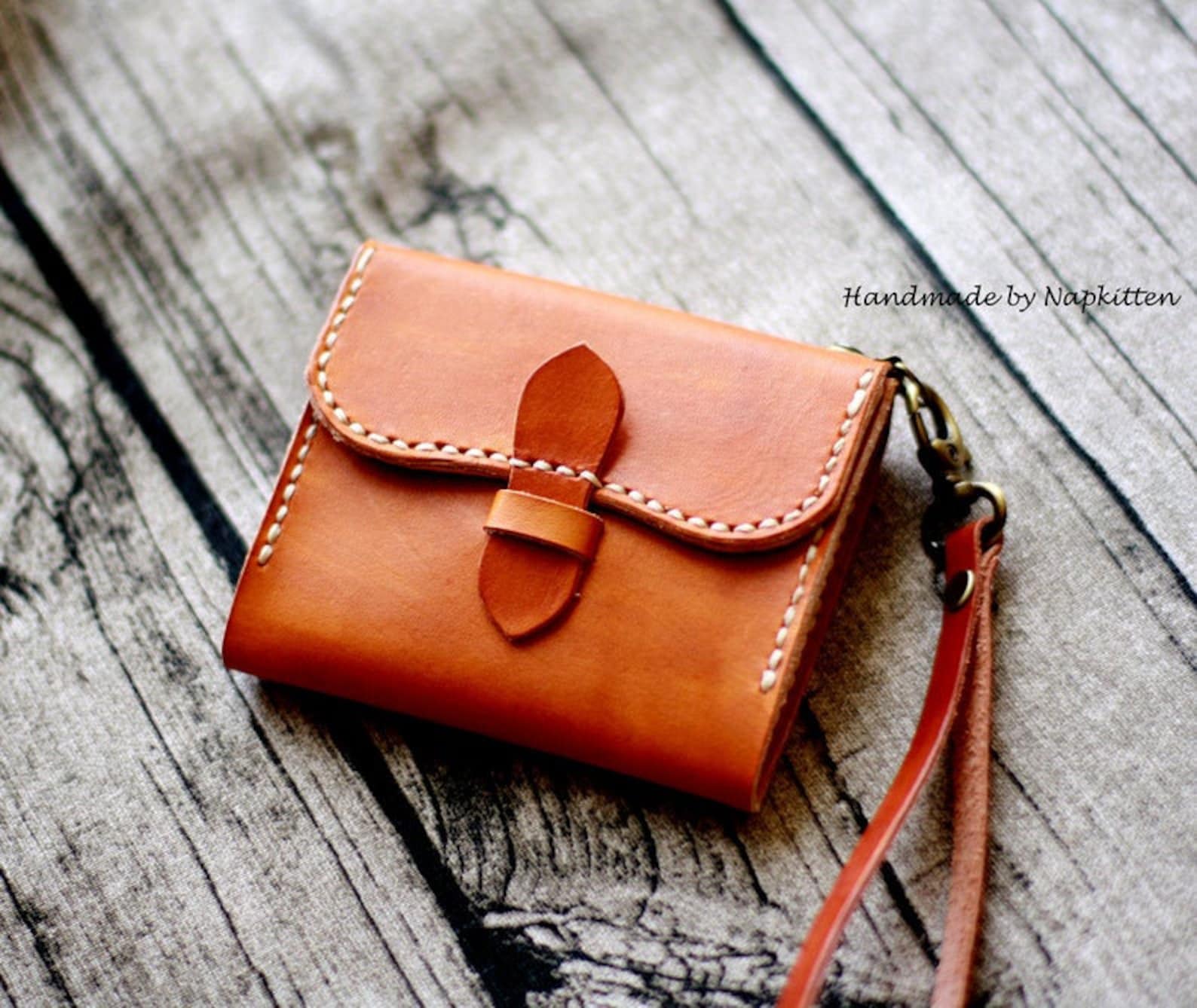 Leather wallet patternmen womens wallet sewing pattern Etsy